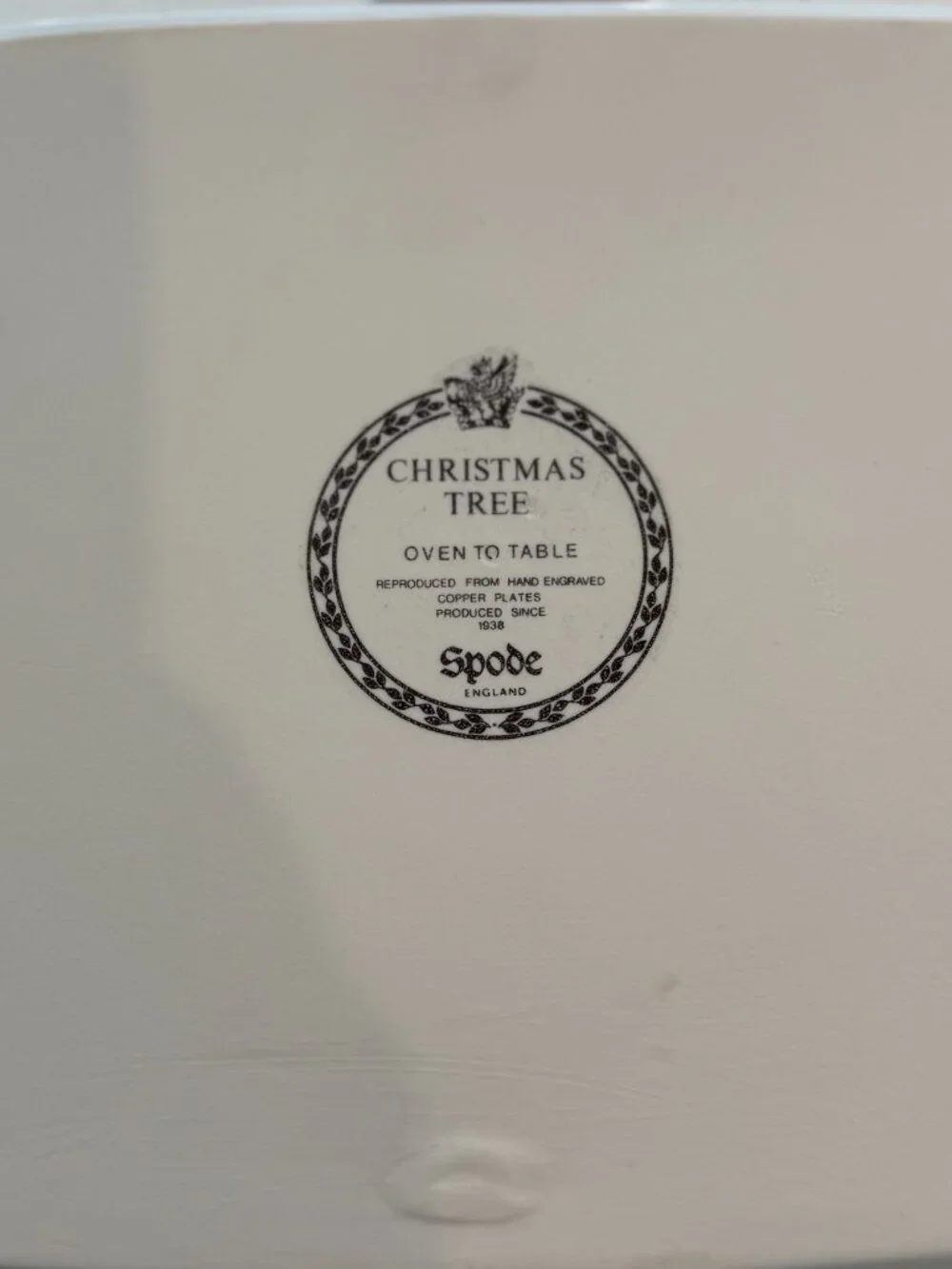 Spode Christmas Tree Square Baker